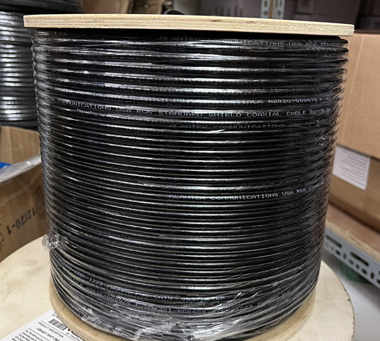 Dây cáp đồng trục Alantek RG6 Standard-shield 301-RG0600-SSBK-1223 305m/cuộn