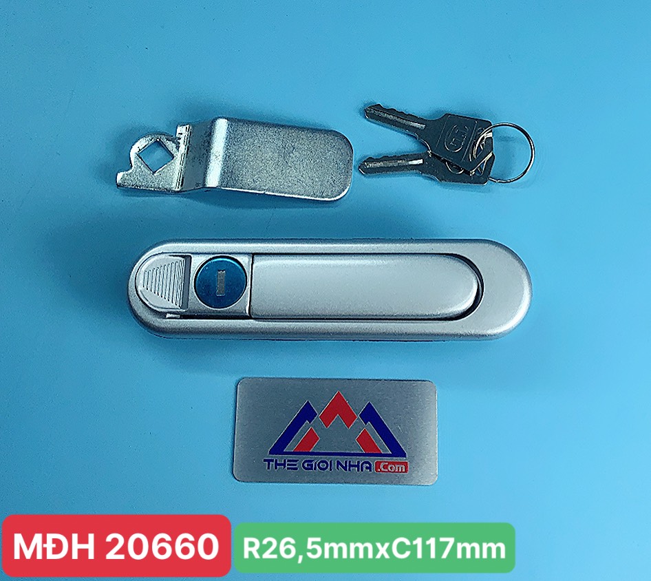 Khóa tủ đựng vòi chữa cháy PCCC lỗ khoét R26,5mmxC117mm