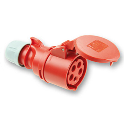 Ổ cắm nối loại không kín nước PCE F225-6, 32A-5P-400V-6H-IP44