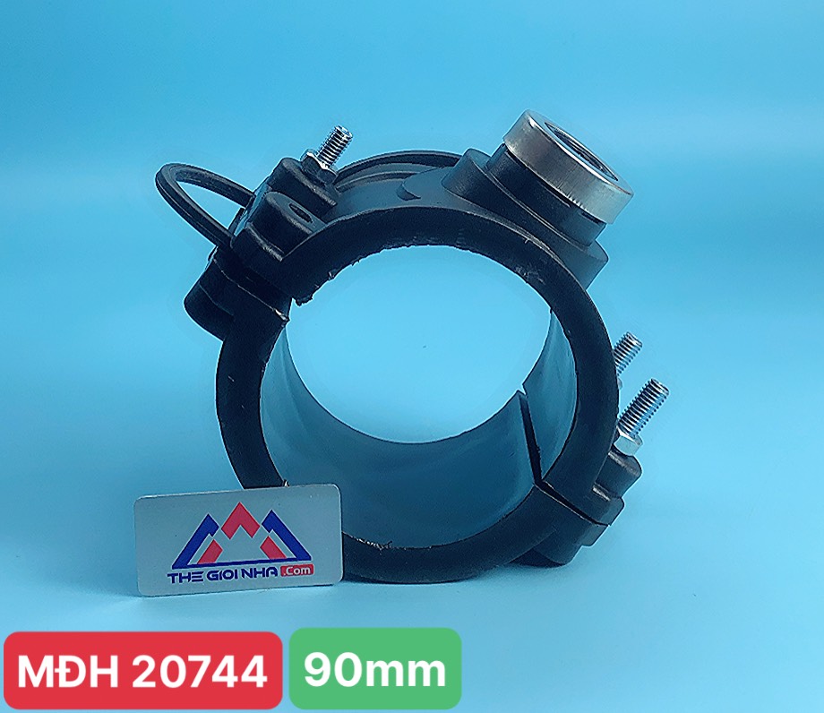 Đai khởi thủy với vòng kim loại tăng cường, bulong mạ, 90mmx1/2”, PN16