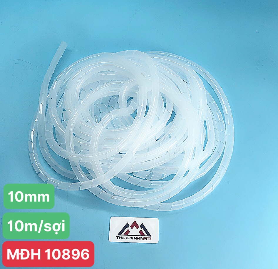 Dây xoắn 10mm trắng DX10W Tiến Phát, 10m/ sợi