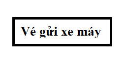 Vé gửi xe nội bộ thiết kế theo yêu cầu