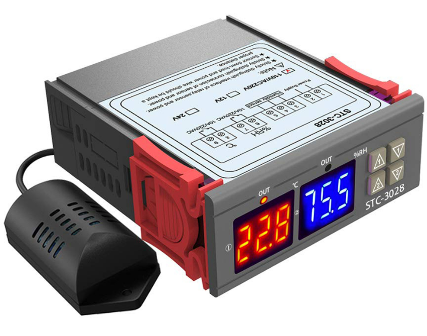 Bộ khống chế nhiệt độ, độ ẩm STC-3028, 220VAC