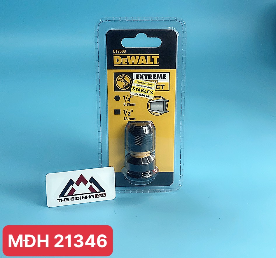 Đầu chuyển bu lông 1/2″ qua vặn vít 1/4″ DeWALT DT7508-QZ
