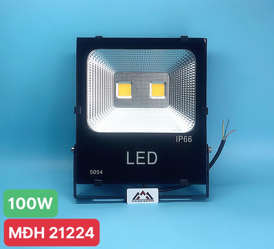 Đèn led pha Euroto RG-FL-JG-COB 100W 85-265V 3000K ánh sáng vàng 255*285mm