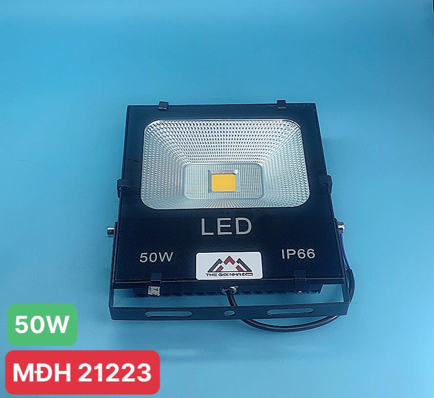 Đèn led pha Euroto RG-FL-JG-COB 50W 85-265V 3000K ánh sáng vàng 210*240*57mm