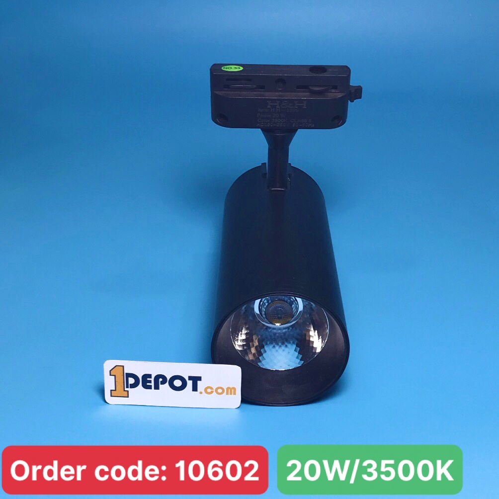 Đèn LED Track light vỏ đen 20W ánh sáng vàng  Nanoco NTRE203B