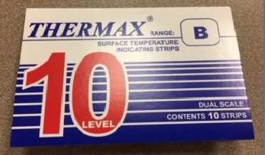 Dụng cụ kiểm tra nhiệt độ THERMAX Range B level 10, dải đo 77-127 ° C