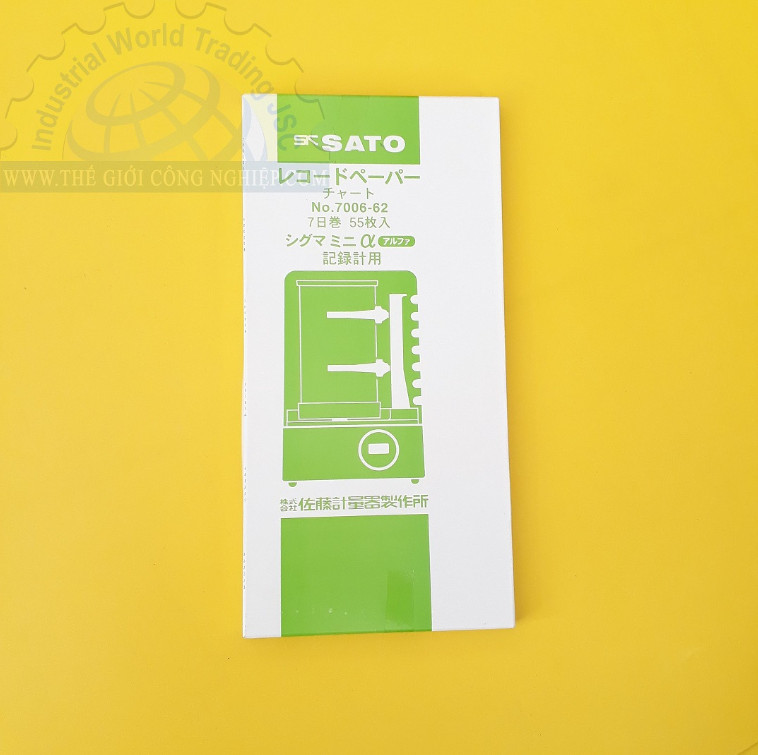 Giấy ghi nhiệt 7 ngày SK-sato 7006-62,55 tờ/ hộp