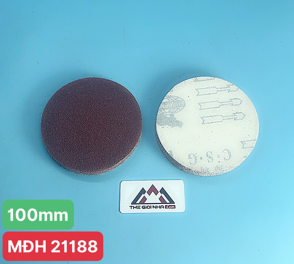 Giấy nhám tròn 100MM P80 100 tờ/ hộp