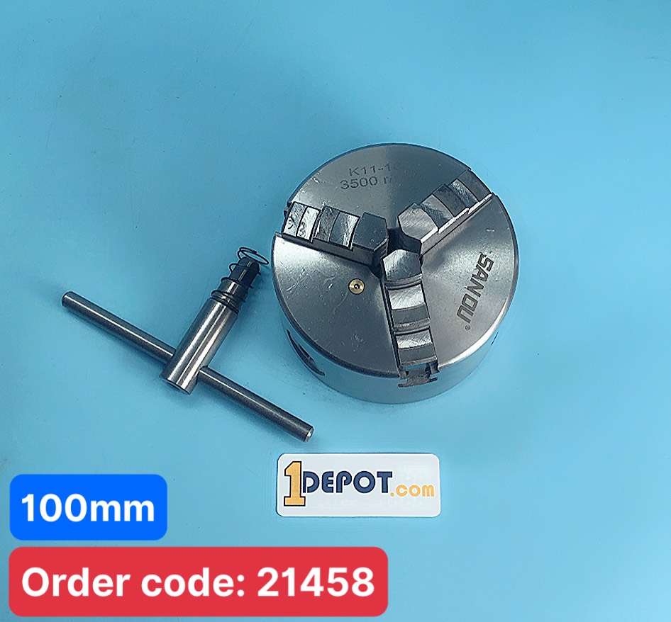 Mâm cặp 3 chấu K11-100 đường kính 100mm