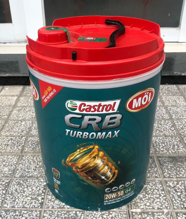 Nhớt Castrol CRB Turbomax 20W-50 CI-4 18 Lít