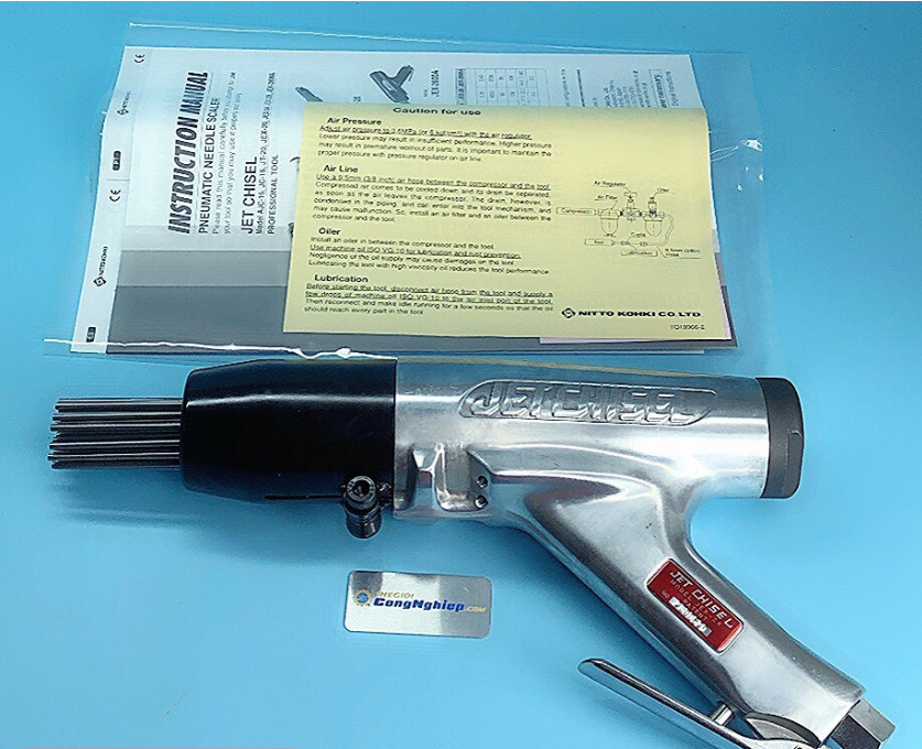 Súng gõ rỉ dùng khí nén 3/8inch áp suất khí 0.6Mpa Nitto Kohki JEX-28 CE