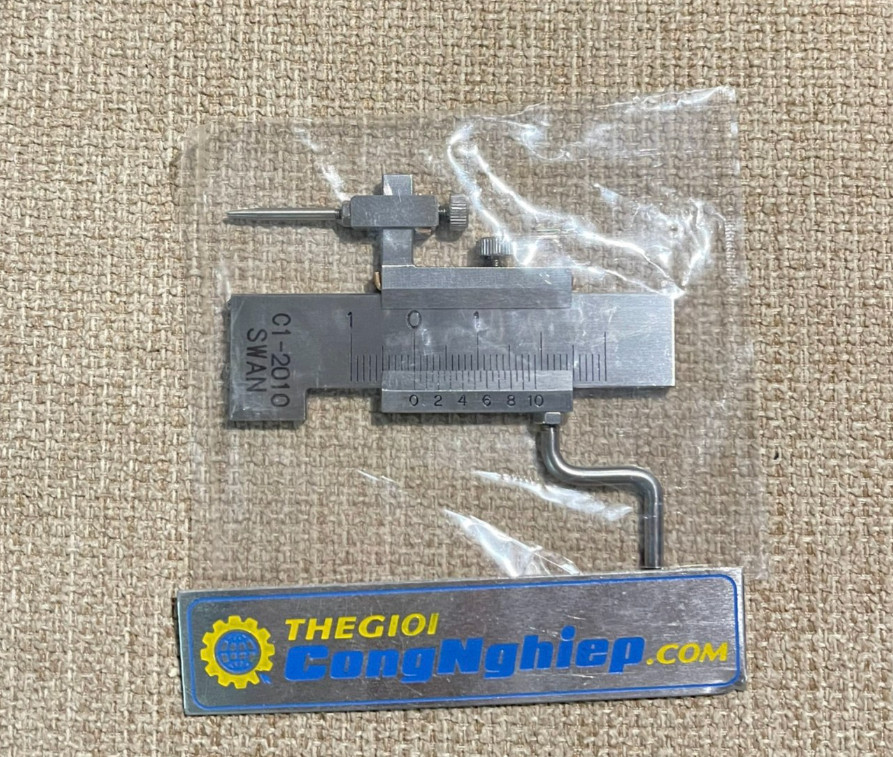 Thước đo độ vênh Swan C1-2010 , Chiều dài đo 10mm, vạch chia 0.05mm