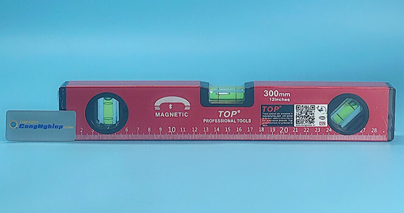 Thước thủy 300mm Top, có nam châm, hợp kim nhôm