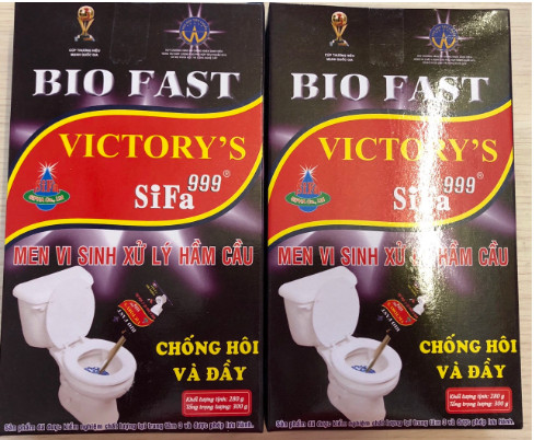 Bột men vi sinh xử lý hầm cầu SiFa Bio Fast 300g (24 hộp/thùng)