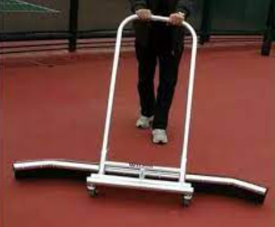 Xe gạt nước sân tennis bằng inox 110cm x 120cm màu trắng