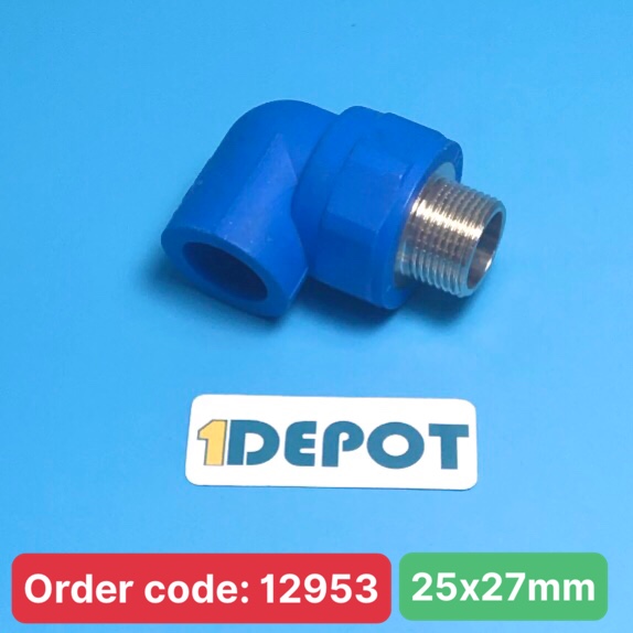 Co 90° ren ngoài Φ25 x 3/4 inch PPR Bình Minh