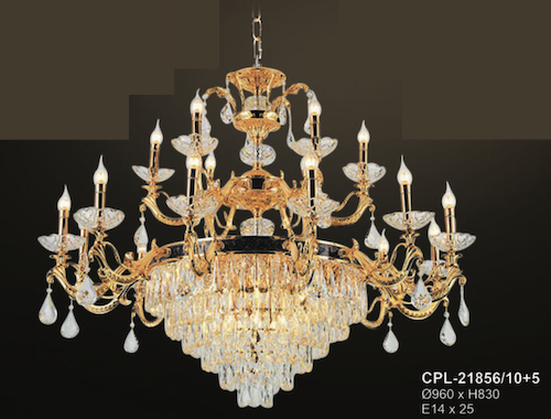 Đèn chùm Andora CPL-21856/10+5 Ø960*H830, E14x25