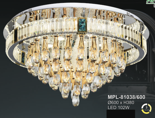 Đèn chùm Andora MPL-81038/600 Ø600*H380, LED 102W