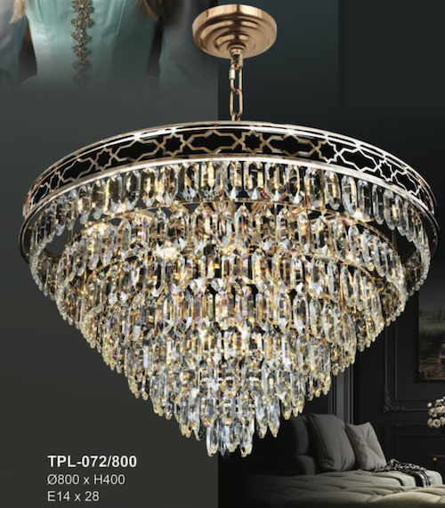 Đèn chùm Andora TPL-072/800 Ø800*H400, E14x8