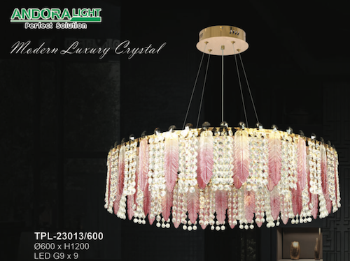 Đèn chùm Andora TPL-23013/600 Ø600*H1200, LED G9x9