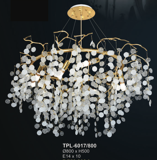 Đèn chùm Andora TPL-6017/800 Ø800*H500, E14x10