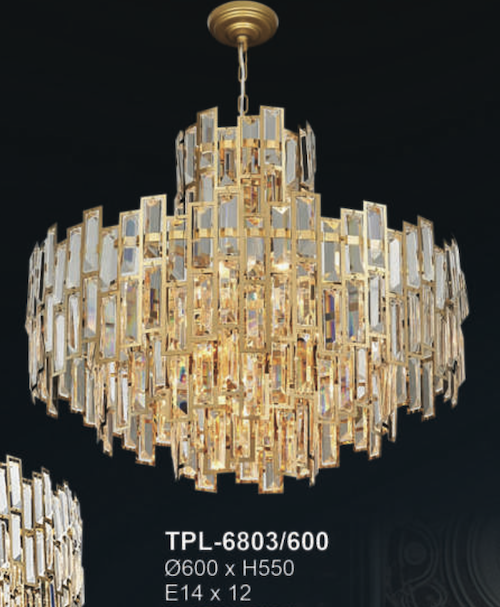 Đèn chùm Andora TPL-6803/600 Ø600*H500, E14x12