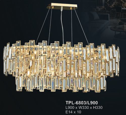 Đèn chùm Andora TPL-6803/L900, L900*W330*H330, E14x10