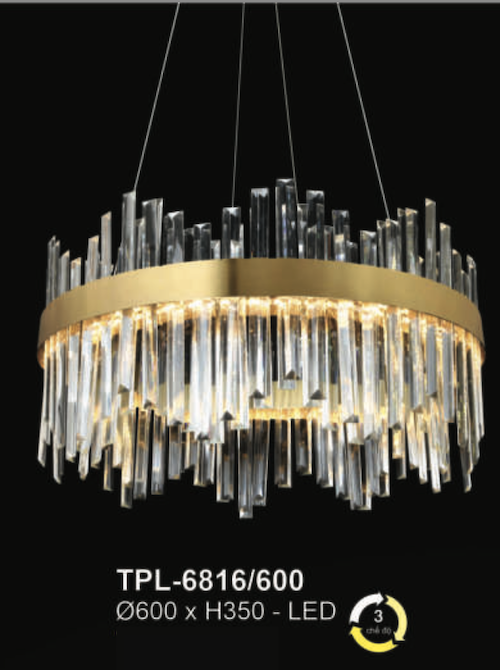 Đèn chùm Andora TPL-6816/600 Ø600*H350 - LED