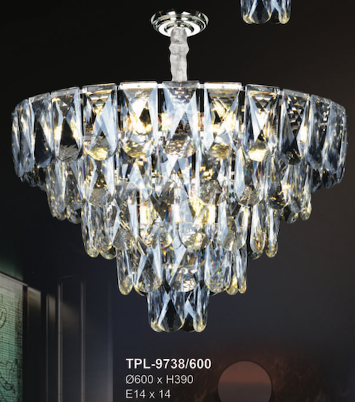Đèn chùm Andora TPL-9738/600 Ø600*H390, E14x14