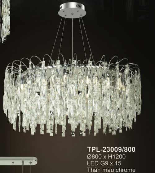 Đèn chùm Andora TPL-23009/800 Ø800*H1200, LED G9x15