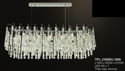 Đèn chùm Andora TPL-23009/L1000 L1000*W200*H1200, LED G9x7