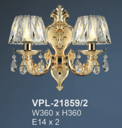Đèn gắn tường VPL-21859/2 W360*H360, E14x2