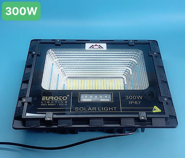 Đèn Pha năng lượng mặt trời Euroto SOLAR-04 300W L335 x W95 x H370 mm ánh sáng trắng