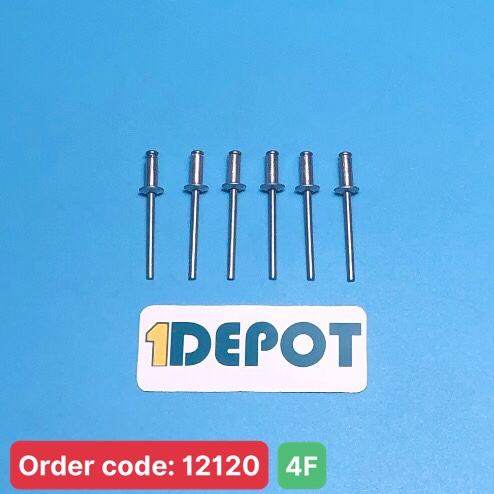 Đinh rút rive nhôm 4mm, gói 100g ( ~59 con)