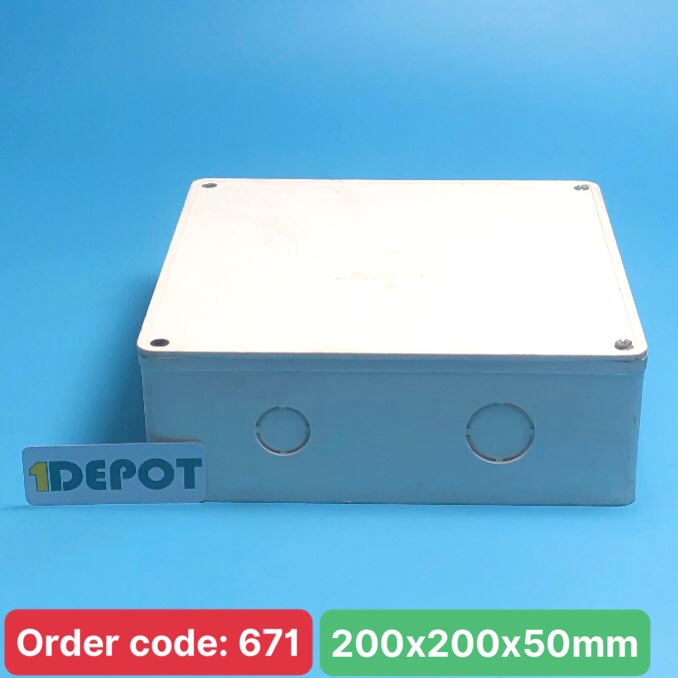 Hộp nối dây MPE A882, kích thước 200×200×50 mm