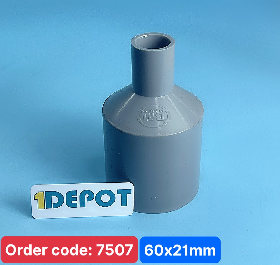 Nối rút trơn 60 x 21 D Nhựa Bình Minh