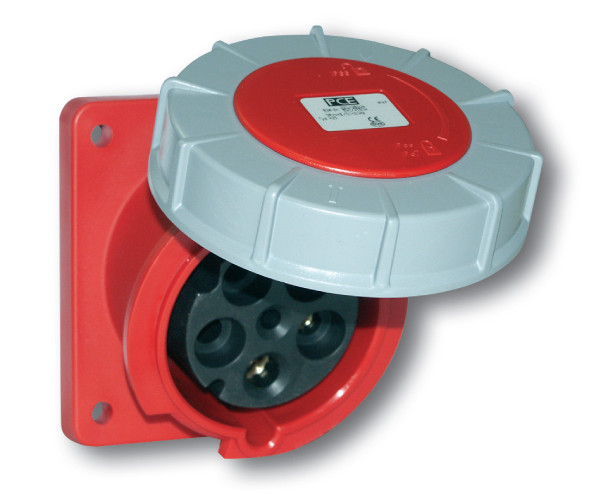 Ổ cắm gắn âm loại kín nước dạng thẳng (IP67) F335 - 6, 63A - 5P - 400V