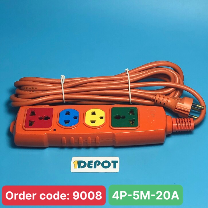 Ổ cắm kéo dài siêu tải lioa 4P-5M/3-20A, dây dài 5mx3, 20a, 250v, max 6600w