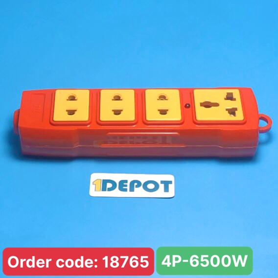 Ổ cắm siêu tải 6500W 4 lỗ cắm 3D1, TLC-OST-3D1-6500W TLC