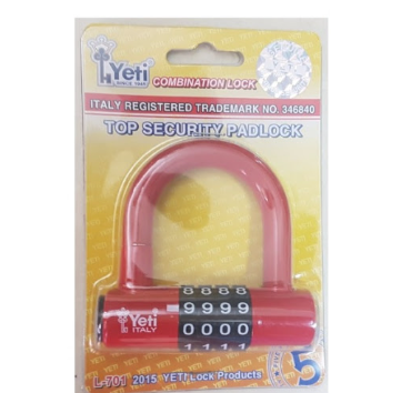 Ổ khóa 4 số chữ U 10mm Yeti L-701
