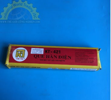 Que hàn sắt 2.5mm Kim Tín KT-421, kích thước 2.5x250mm, (1 hộp 2,5kg/ 1 thùng 8 hộp)