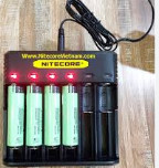Máy sạc 6 pin Lithium 3V, 3.7V, 4.2V, tự ngắt khi đầy Nitecore Q6