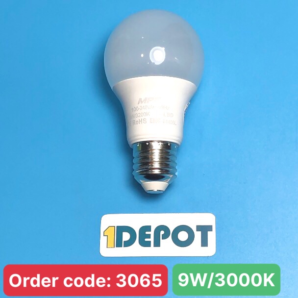 Bóng đèn led buld 9W Mpe LBD-9V, ánh sáng vàng ø60 x 118mm