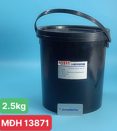 Bột đúc mẫu nóng Epoxy màu đen 2.5kg Herzog 1598