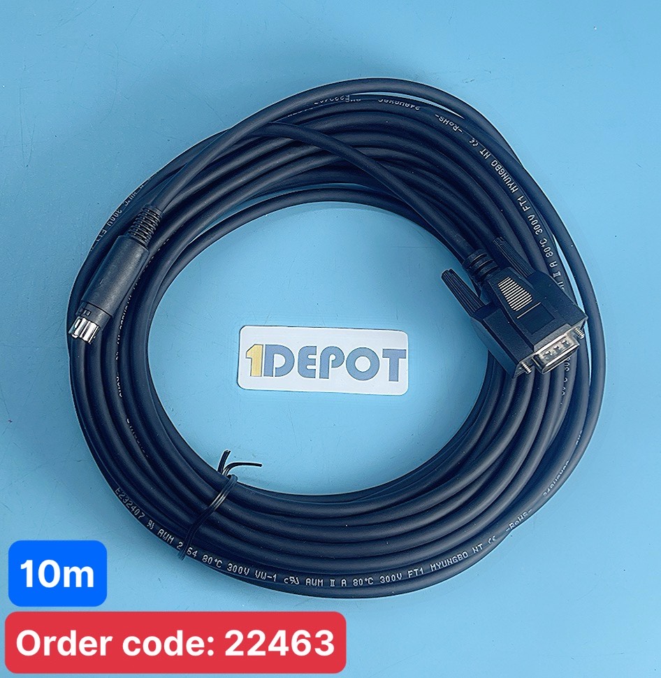 Cáp Lâp Trình Kết Nối Màn Hình Cảm Ứng Mitsubishi HMI & PLC RS-422 ( dây dài 10m) chống nhiễu