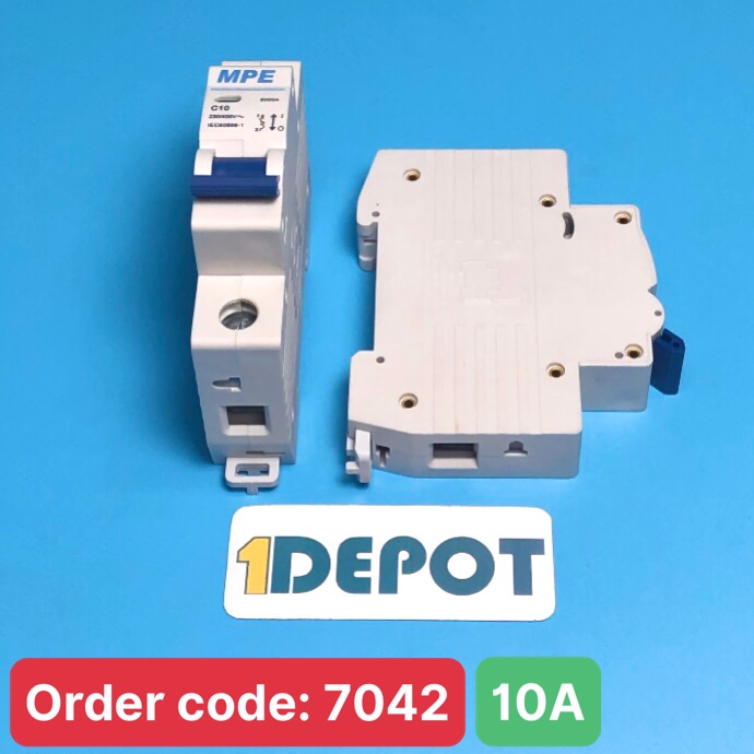 Cầu dao tự động MPE - số cực 1P, dòng định mức In 10A, Icu 6kA - MP6-C110