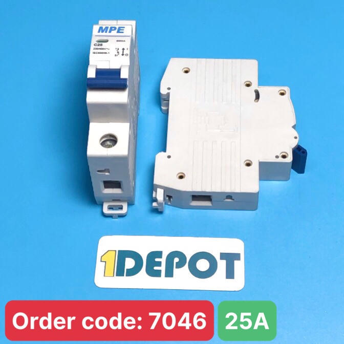 Cầu dao tự động MPE - số cực 1P, dòng định mức In 25A, Icu 6kA - MP6-C125
