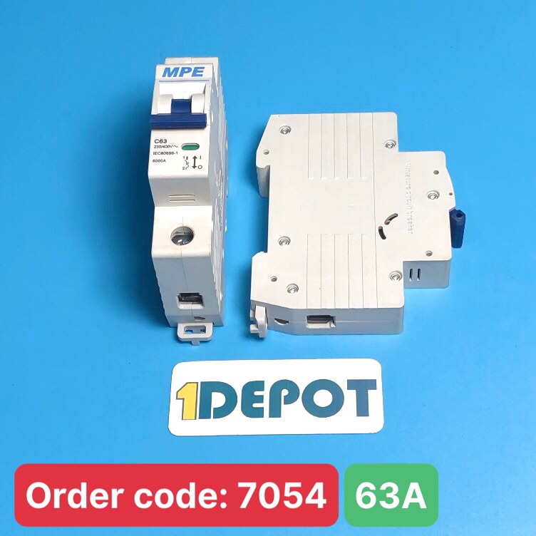 Cầu dao tự động MPE - số cực 1P, dòng định mức In 63A, Icu 6kA - MP6-C163